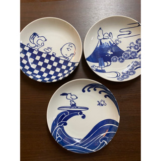 嘻嘻日貨🐾 現貨 日本製 SNOOPY 史努比 陶瓷餐盤組三件組 禮盒 情人節禮物 新年禮物