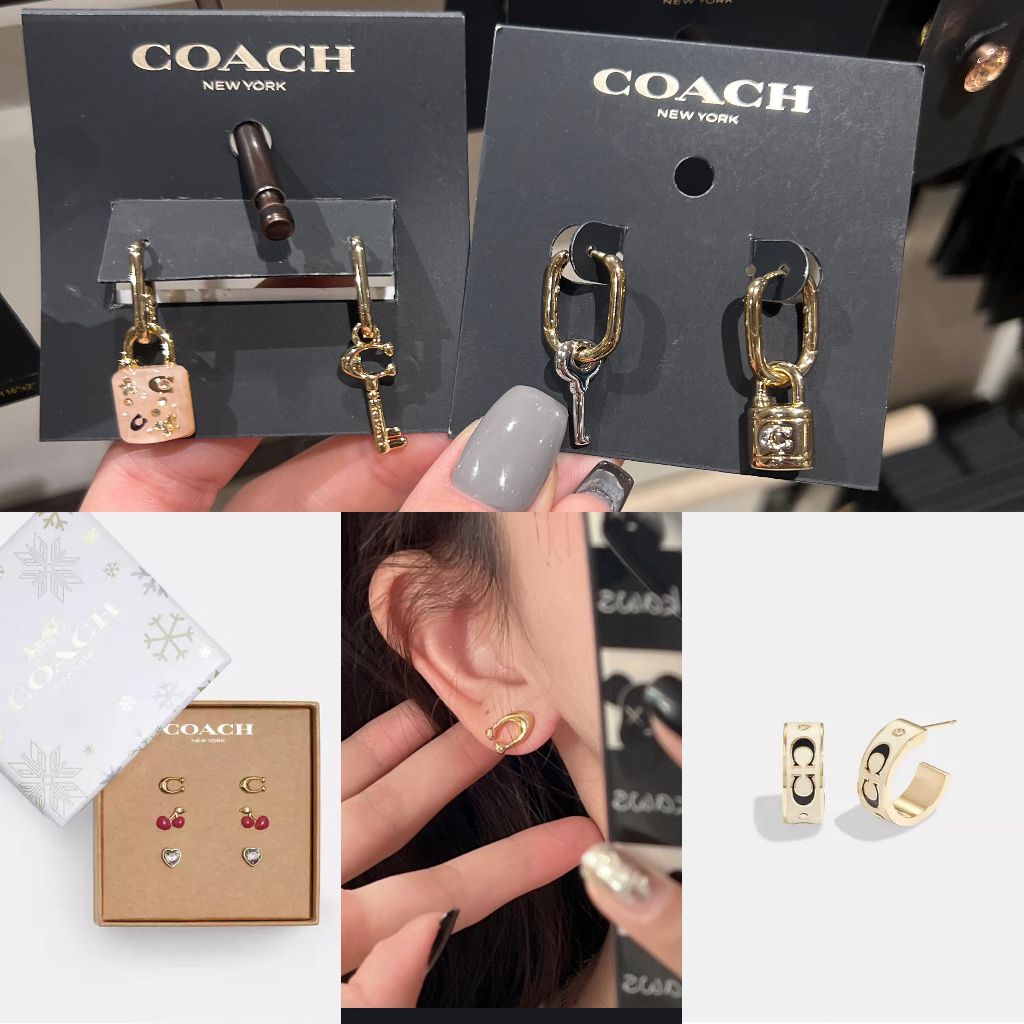 [DOUBLE A美國代購] Coach 飾品 耳環 鎖頭 送女生禮物