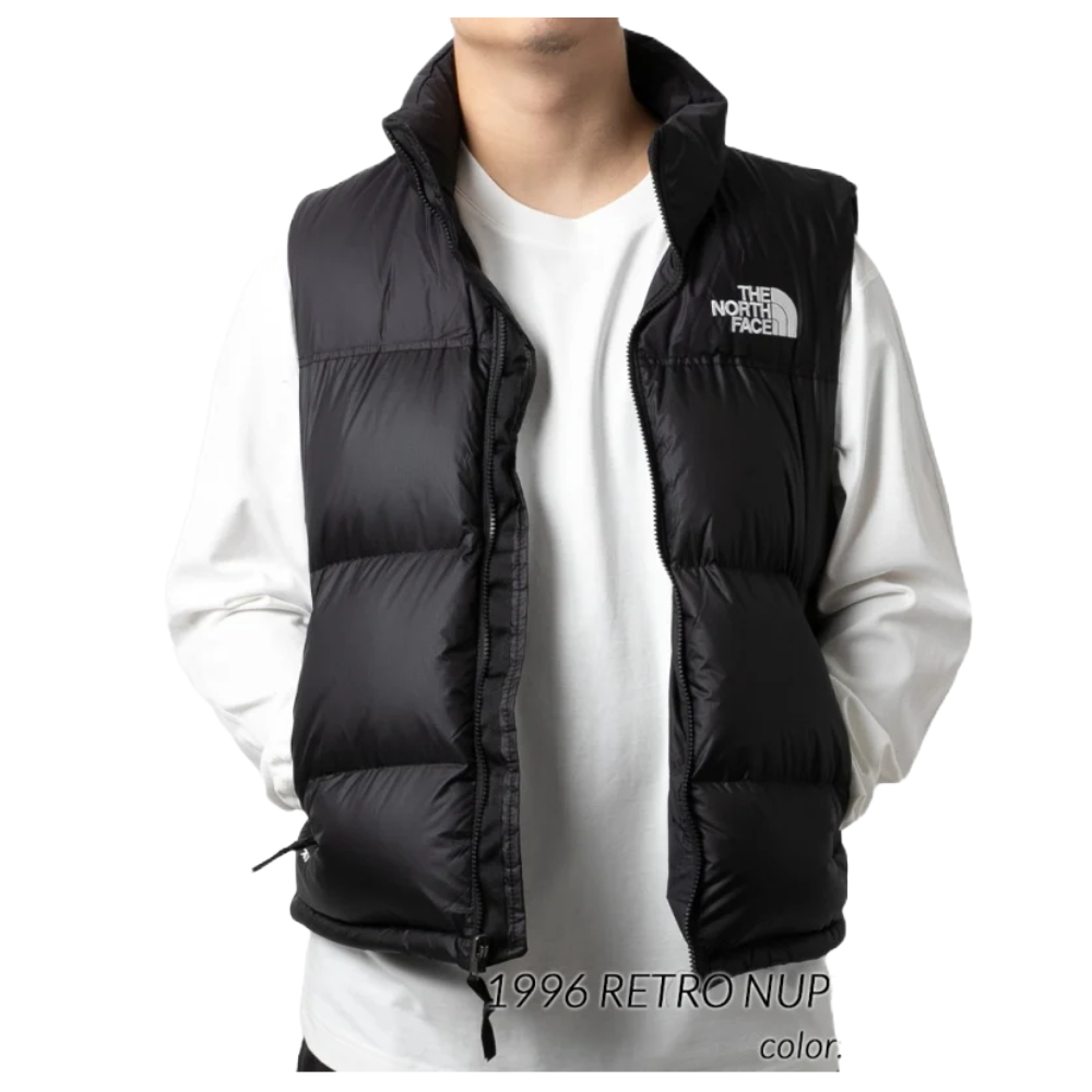 The North Face 北臉 男款 1996系列 復古 Nuptse 防潑水 保暖 羽絨背心外套 黑色