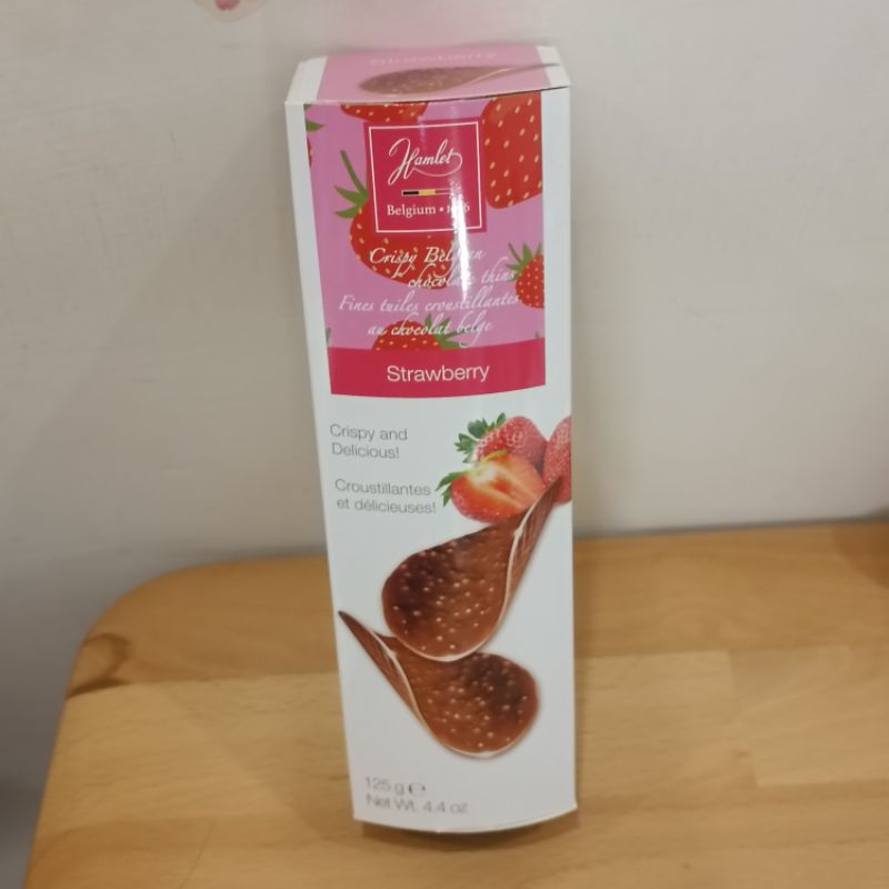 比利時 Hamlet 草莓牛奶巧克力脆片 現貨 優惠中