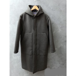西班牙品牌 ZARA 灰色 連帽長大衣 M號