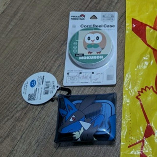 寶可夢中心 商品 （零錢包跟集線器）木木梟集線器/路卡利歐零錢包