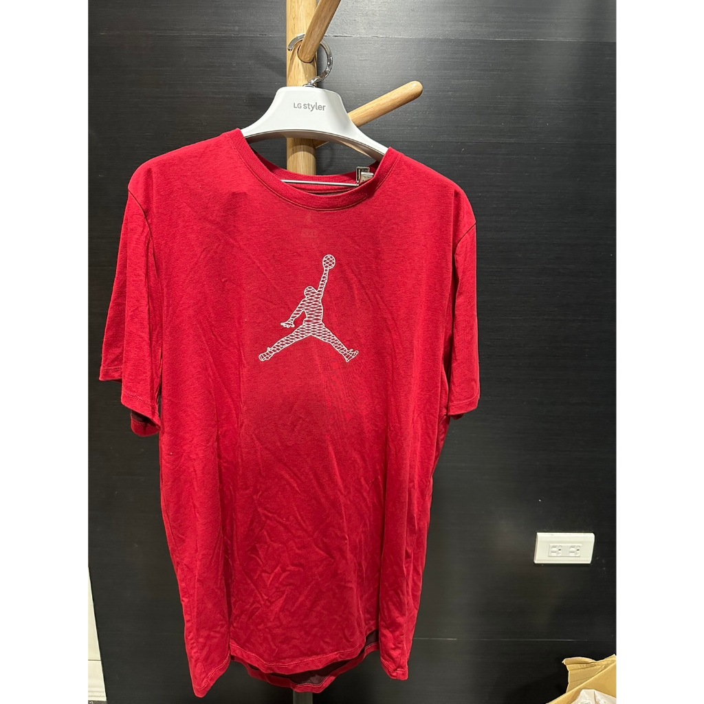 《二手》  男性 Jordan 紅色T恤/ 2XL