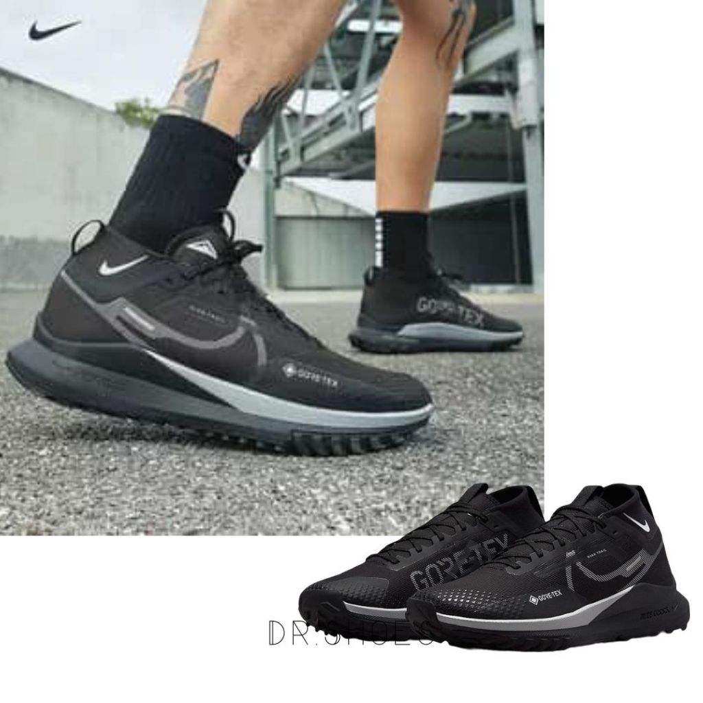 【Dr.Shoes 】DJ7926-001 Nike React Pegasus Trail 4 GTX 防潑水男女跑鞋