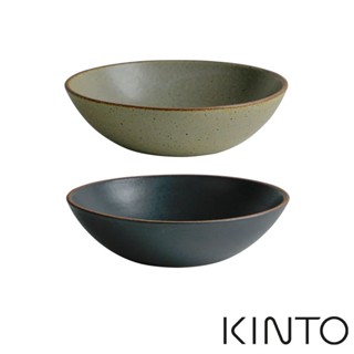 伴桌｜KINTO TERRA 湯碗 19cm 灰褐 黑 日本製 湯盤