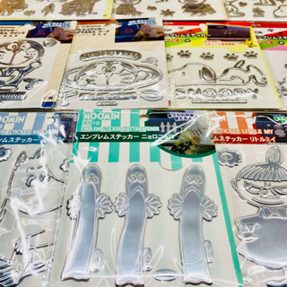 ❤Lika小舖❤日本正版 全新現貨 日本帶回正版車貼 史努比嚕嚕米亞美小不點溜溜小叮噹電腦摩托車貼紙行李箱貼紙 車用貼紙