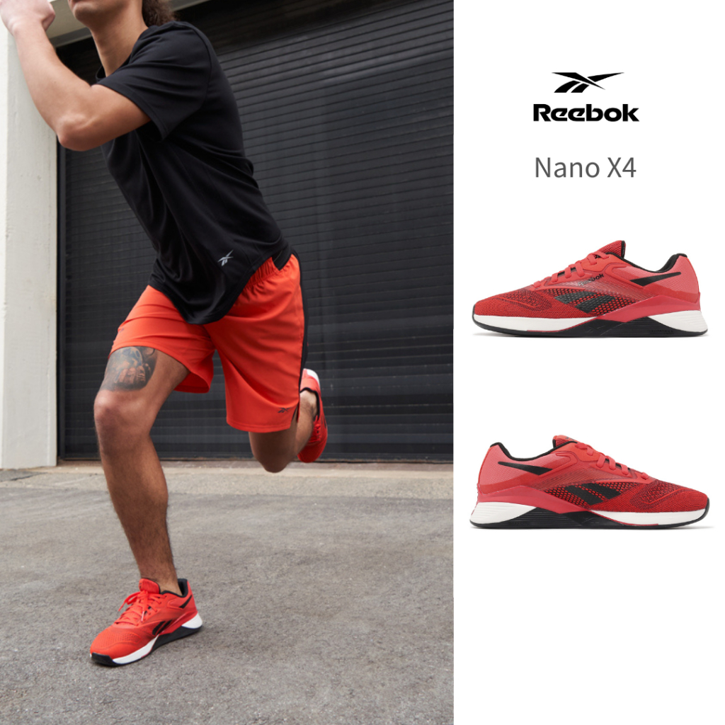 Reebok 訓練鞋 Nano X4 紅 黑 健身 重訓 14 男鞋 支撐穩定 專業款 【ACS】 100074181