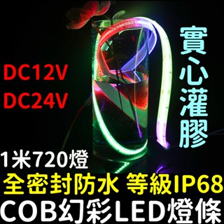 【彰化現貨】實心灌膠 COB 幻彩燈條 12V 24V 全防水 WS2811 LED 靈獅 孝獅 獅子頭 米塔燈 廣告燈