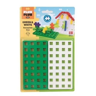 娃娃國【丹麥 PLUS-PLUS】加加積木 大積木創作底板2入(簡易縮膜包裝) 適用5cm大顆粒 自由拼接創作建構積木