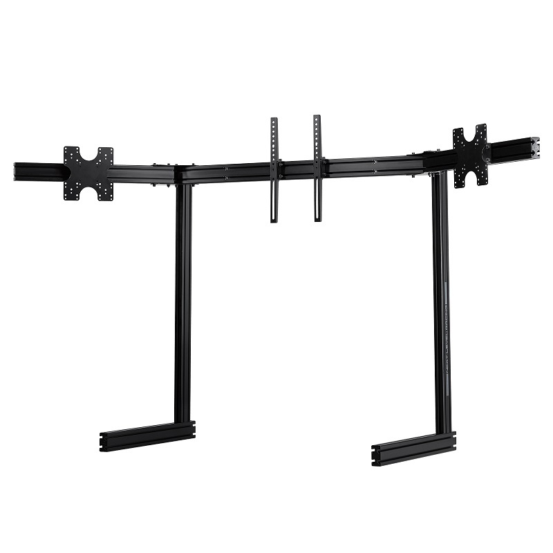 NLR ELITE FREESTANDING TRIPLE MONITOR STAND 黑色鋁擠型三螢幕立架 21~65