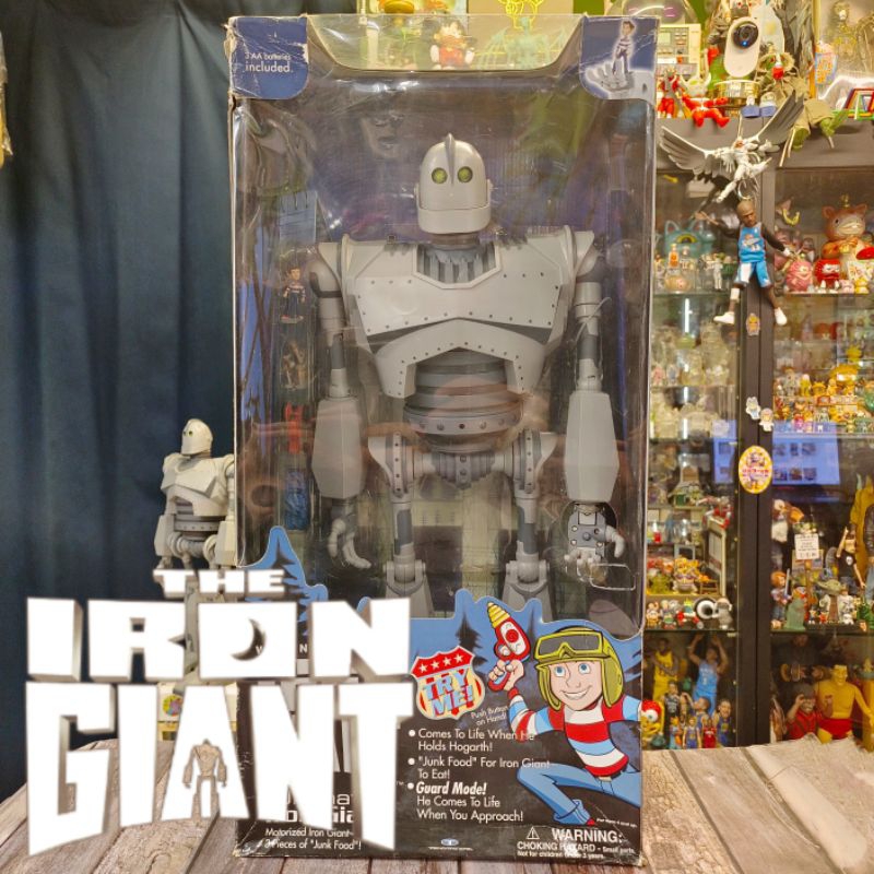 ⭐喔啦玩具店⭐鐵巨人 1999年 老玩具 盒裝 50公分 聲光 The Iron Giant 一級玩家 超大 巨大 公仔