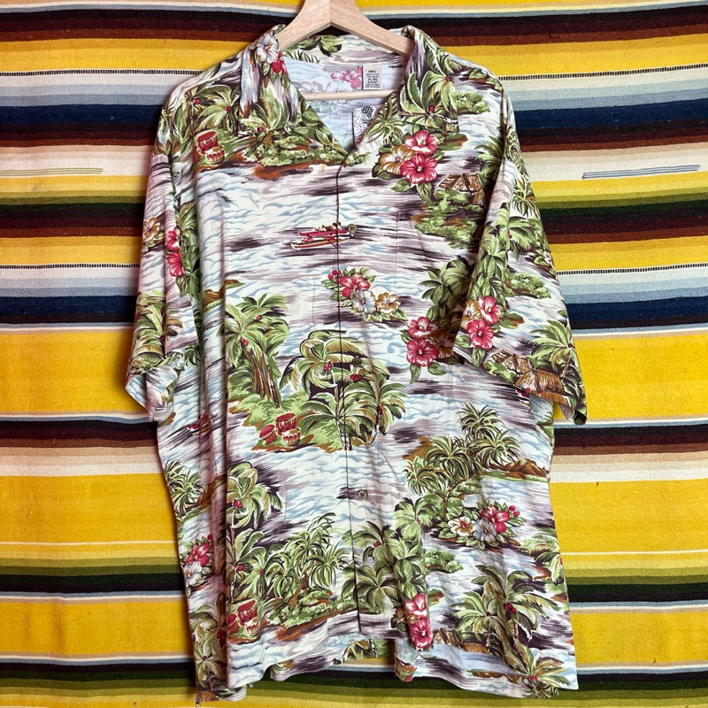 古著•Nuzi_s • 海濱小島夏威夷襯衫 夏威夷襯衫、花襯衫 S3051032