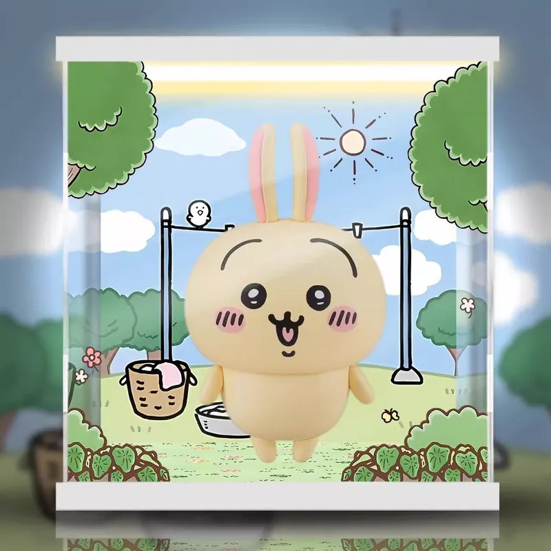 【AOWOBOX】Good Smile 黏土人 吉伊卡哇  小可愛/小八貓/兔兔 高透主題展示盒