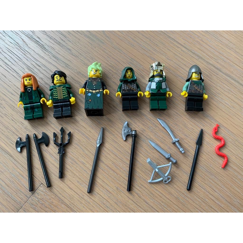 二手 樂高 LEGO 城堡 綠龍國 6隻人偶