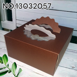6吋咖啡色瓦楞手提蛋糕派盒 單入/包裝袋.中秋節禮盒.年節禮盒.餅乾盒.聖誕包裝.咖啡盒.塑膠袋.烘培包裝器