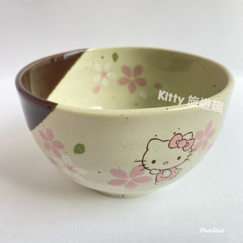 [Kitty 旅遊趣] Hello Kitty 美濃燒小碗 中碗 湯碗 凱蒂貓 櫻花 日本製 收藏