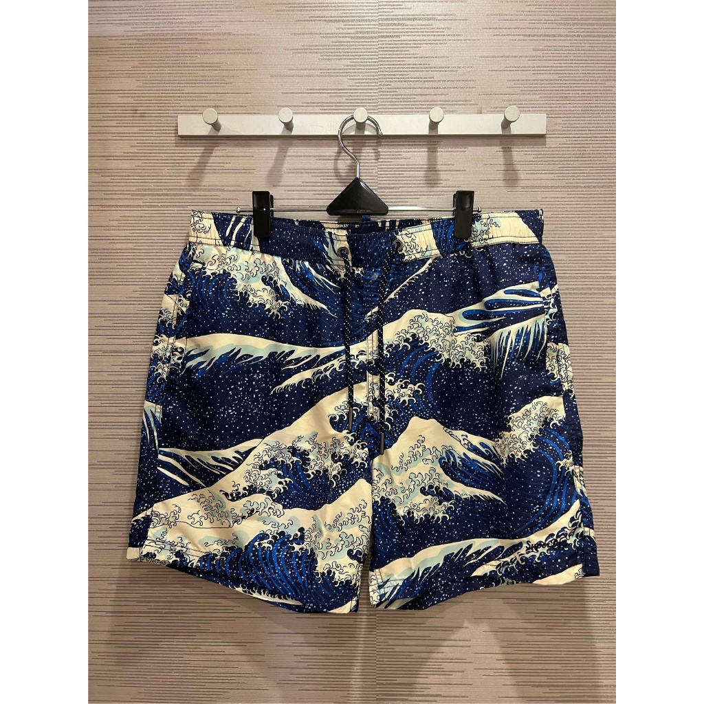 SUPERDRY 極度乾燥 海灘褲 Vintage Hawaiian 海波藍