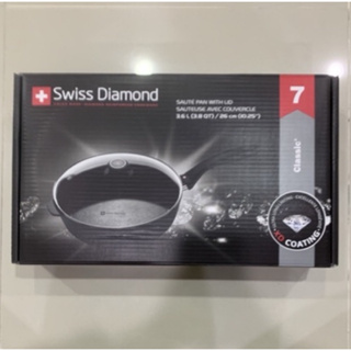 Swiss Diamond 全新 瑞仕鑽石圓深煎鍋 26cm（含蓋）❤️