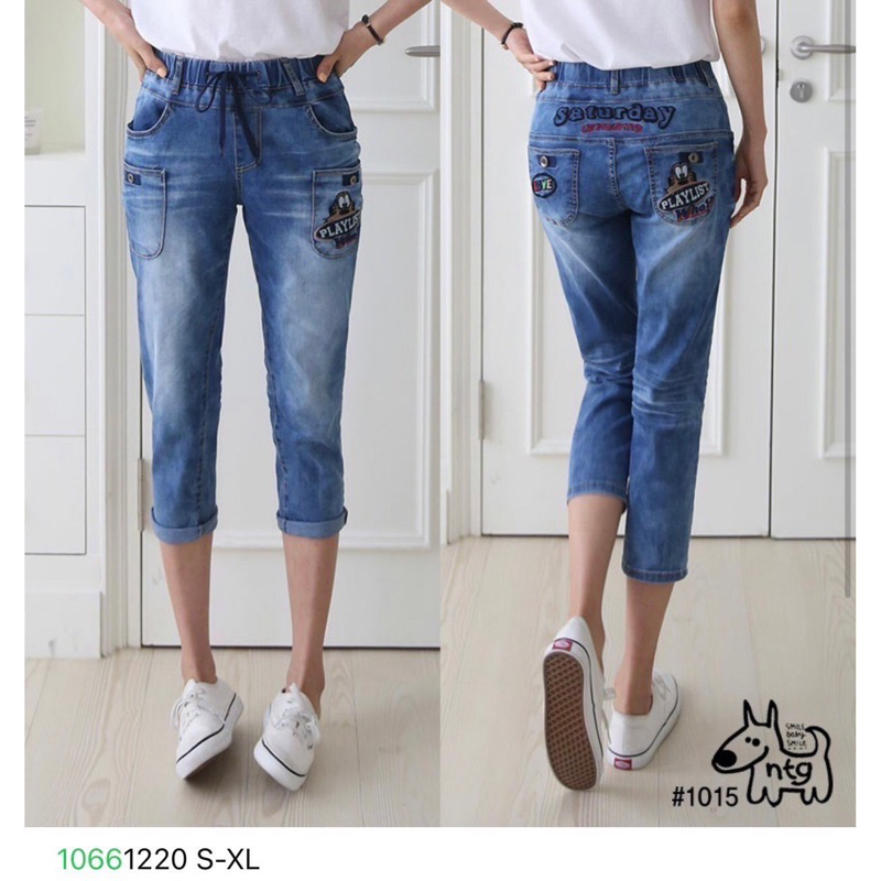 2024，4月夏季新款韓國製NTG.7分牛仔褲💖免運費滿千折20💖太陽的後裔