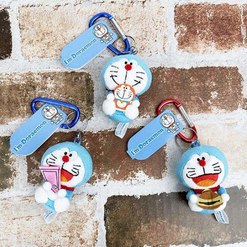 日本哆啦A夢 小叮噹銅鑼燒 吊飾娃娃 包包掛飾 耳機包小物收納 零錢包 登山扣