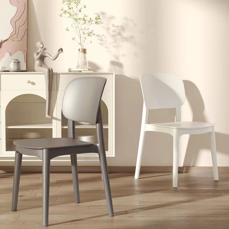 馬卡龍色塑料餐椅 簡約凳子靠背北歐厚塑料 餐椅 休閑椅子 塑料凳子 網紅椅