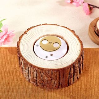 木質diy音樂盒旋轉底座音樂盒創意手工製作粘土模型配件木樁機芯