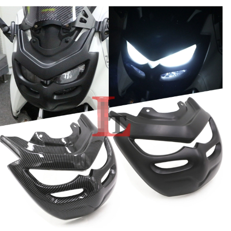 【機研社】YAMAHA 雅馬哈 NMAX155 20-23年 改裝鬼面罩 大燈裝飾蓋 保護殼燈罩