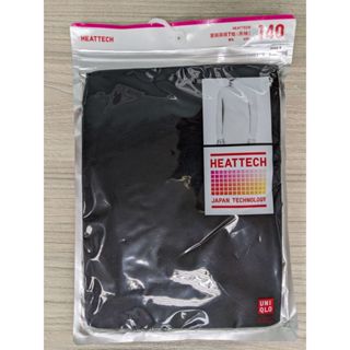 全新-UNIQLO-HEATTECH童裝高領T恤(長袖) 衛生衣 內搭-黑色-140