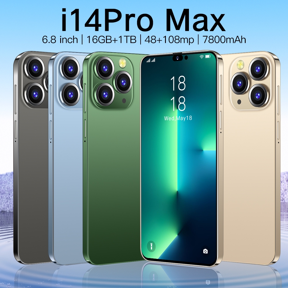 【台灣現貨】i14Pro MAX 6.8寸智能手機 4G手機 安卓手機 繁體中文 游戲手機 追劇神器 智慧手機 超長續航