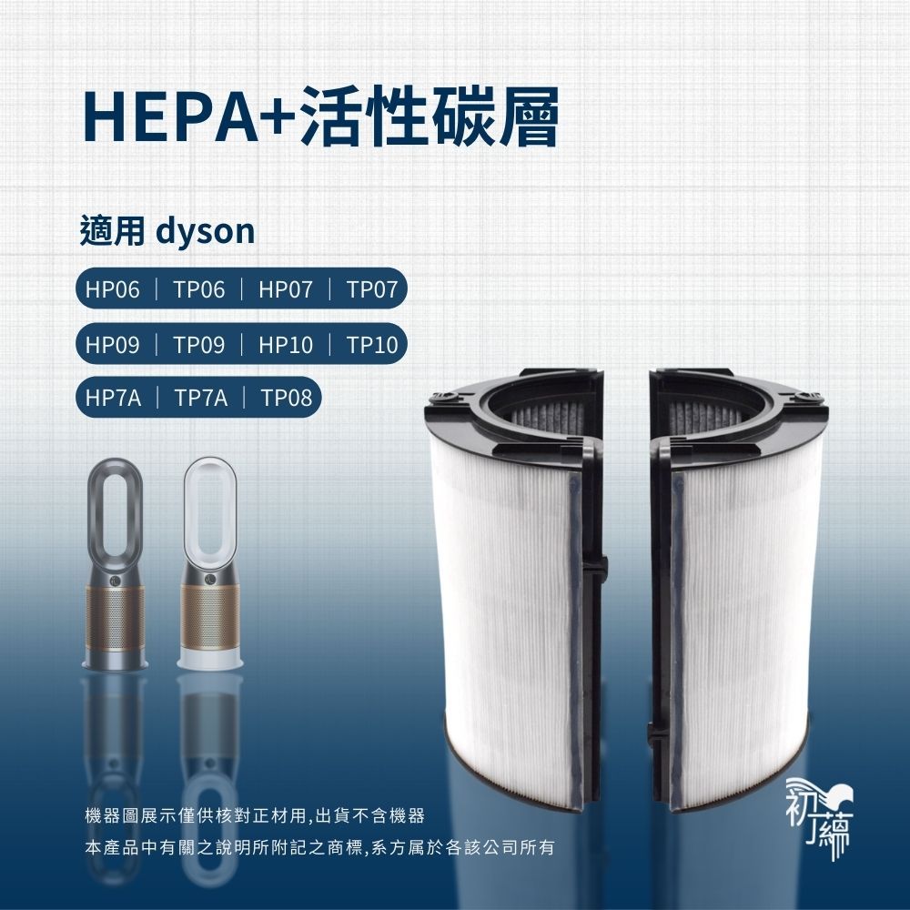 適用Dyson TP06 HP06 TP07 HP07 TP09 HP09 HP10 TP10 HEPA活性碳濾網 戴森