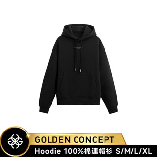 Golden Concept 長袖連帽上衣 男女適穿 長袖帽T 白色刺繡款 (S-XL) HD518-WHE