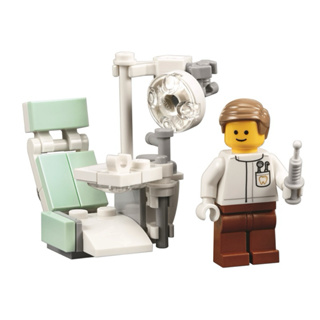 LEGO 樂高 10255 牙醫 Dentist 單人偶 含手持針筒 全新品, 集會廣場 城市系列 牙醫生 醫生 醫師