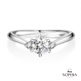 【SOPHIA 蘇菲亞珠寶】相伴30分 F/VS2 18K金 鑽石戒指