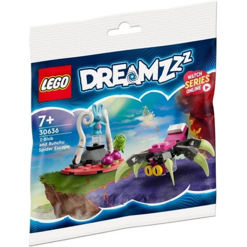 【豆豆Toy】樂高LEGO 30636 Dreamzzz系列.Polybag-創意-綠魔球與邦啾的蜘蛛大逃脫.藍色兔子