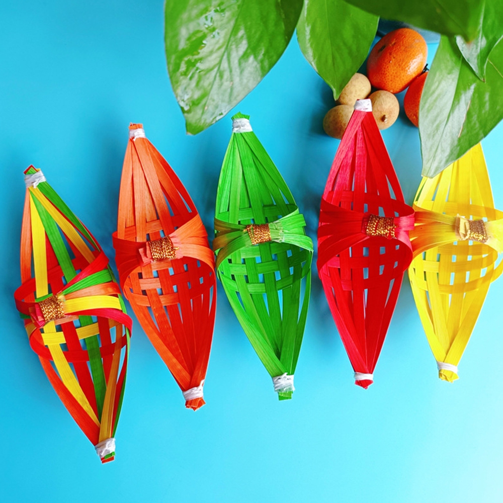 竹編月亮船 DIY竹編船 手作 材料包 竹片小船 竹船 掛飾 吊飾 燈飾 燈籠 古風 端午節 手工藝 創意美勞