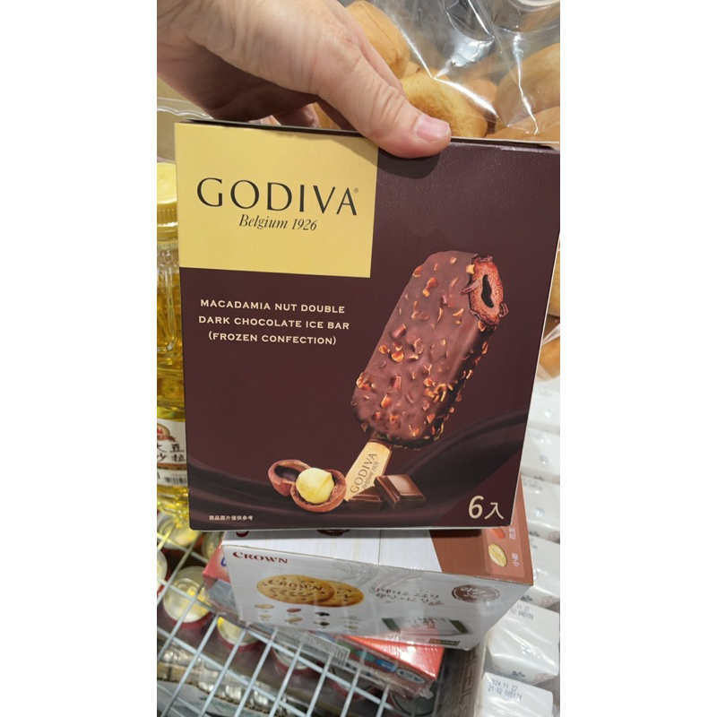 第一賣場拆賣1支86元Godiva 夏威夷果仁巧克力流星雪糕70公克×6隻低溫配送#131298