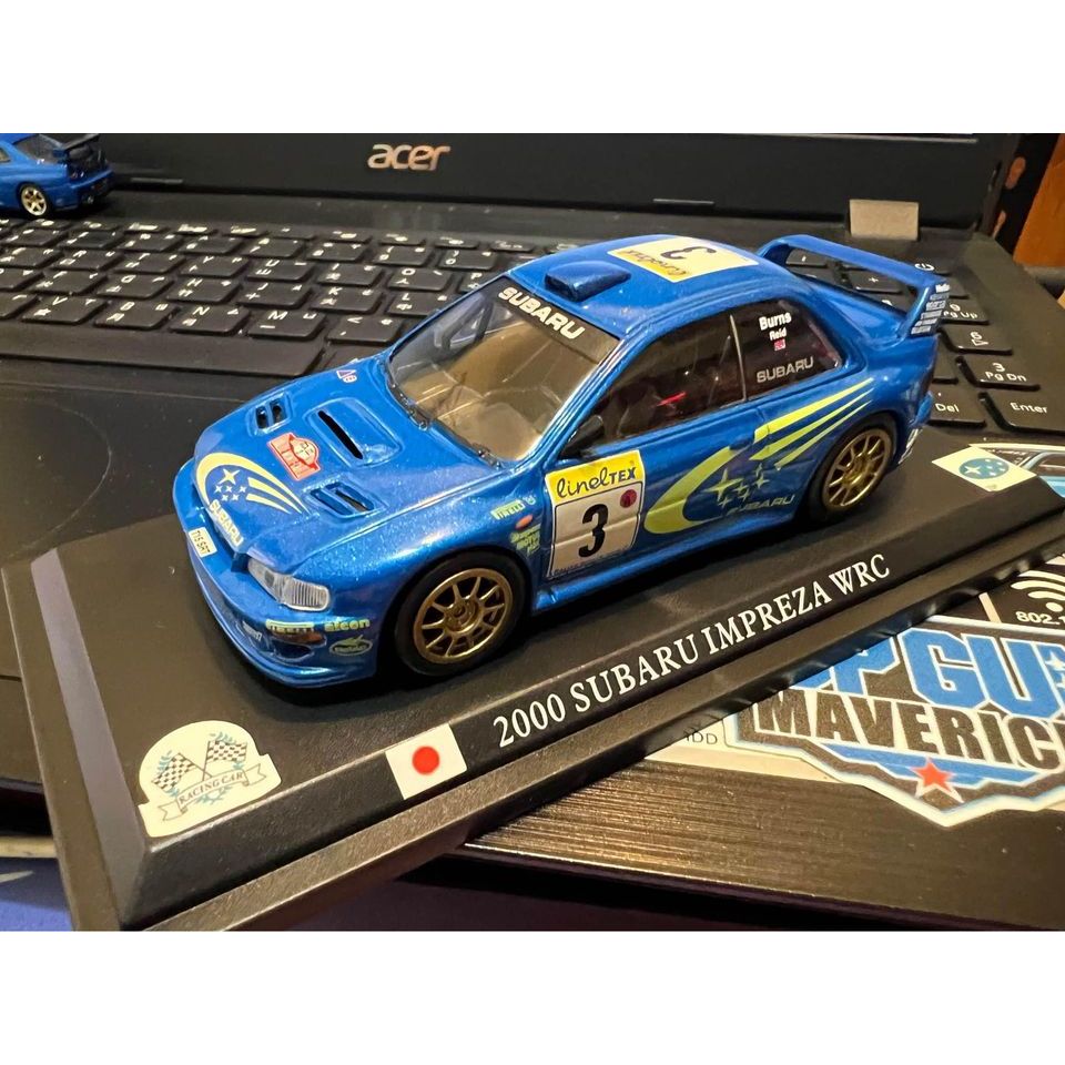 subaru impreza WRC 模型車 1:43