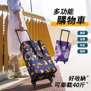 💙臺灣出貨💙摺疊購物車 買菜購物車 保溫購物車 購物車 買菜車 拉桿購物車 購物推車 折疊小拉車 便攜方便 新升級