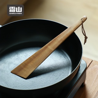 【日本霜山】鍋鏟 萬用料理三角型柚木鍋鏟-多規格