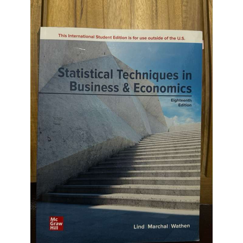 Statistical Techniques in Business &amp; Economics