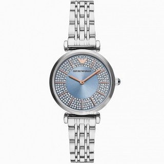 【EMPORIO ARMANI 亞曼尼】夢境環鑽女士腕錶 AR11594 32mm 現代鐘錶