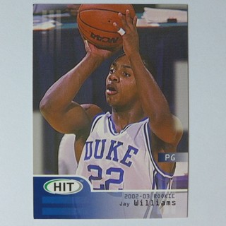 ~JAY WILLIAMS/傑伊·威廉斯~2002-03年HIT RC.大學新人卡