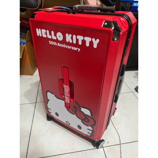 Hello kitty 50周年運動行李箱「硬殼」