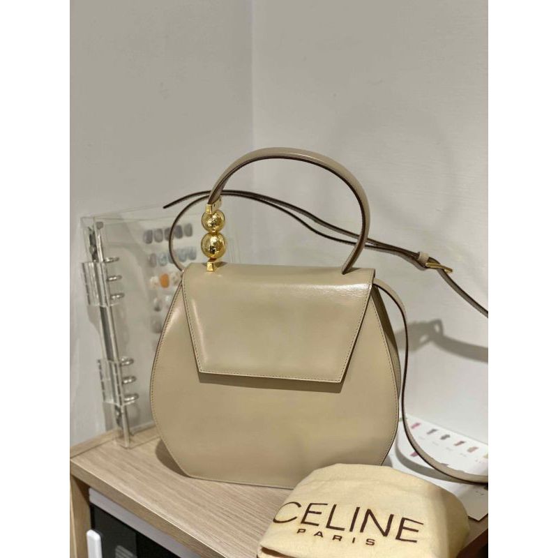 Celine Vintage奶茶色星球手提肩背包 #Celine#Celine Vintage#Celine中古包