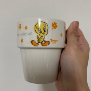 出口國外 崔*弟 金絲鳥 小黃鳥 Tweety 可愛 小巧 迷你 陶瓷 馬克杯 水杯 咖啡杯