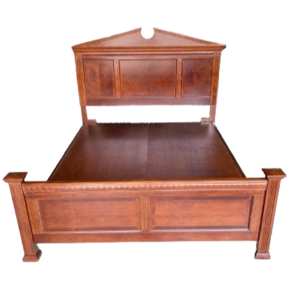 鑫高雄駿喨二手貨家具(二手及全新買賣)---5尺 古典 雙人床 半實木 床架 組合床 床組 床頭 床板