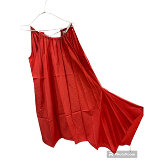 紅色長洋裝 無袖 涼快材質 九成新