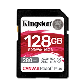 金士頓 SDR2V6/128GB V60 C10 SD記憶卡 適用專業相機 攝影機