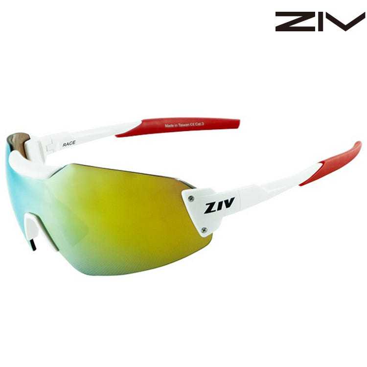 ZIV RACE 太陽眼鏡/運動眼鏡 亮白/全面橘鍍膜 232 B110232 BSMI D63966