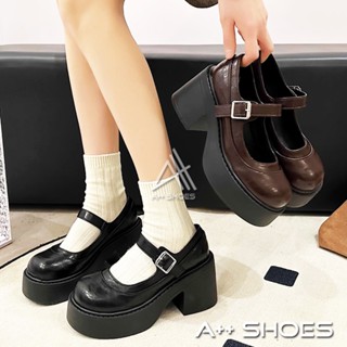 A++👞皮鞋 厚底瑪麗珍鞋 瑪莉珍鞋【厚底鞋】 皮鞋 大粗跟厚底 小皮鞋 復古英倫風 樂福鞋 蘿莉鞋 ~ 正常